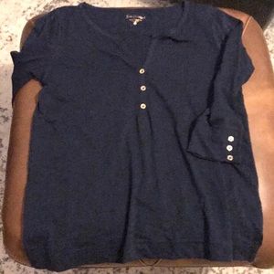 Lilly Pulitzer navy Elsa top
